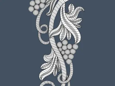 Decorative Scroll 3D model