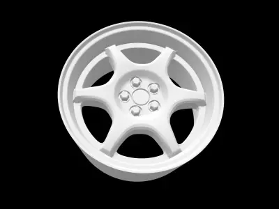 Subaru Impreza  GC8 oem scalable and printable rims 3D print model