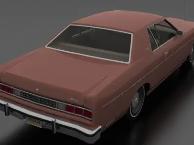 Monterey 2dr 1974 Low-poly 3D model