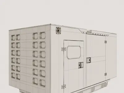 Jenerator power generator Low-poly 3D model