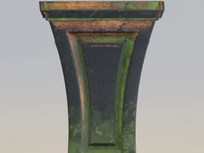 Garden urn planter57 3D model