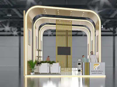 booth luxury 3D model