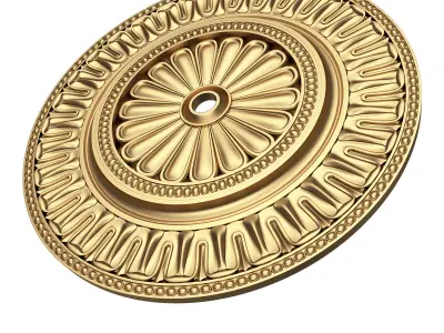 Ceiling Rosette 05 Low-poly 3D model