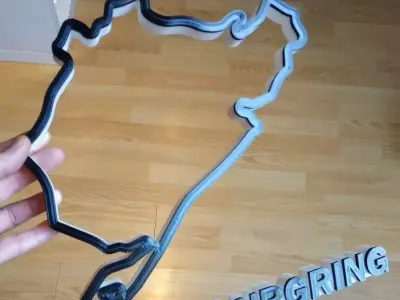 NURBURGRING NORDSCHLEIFE TRACK 3D print model
