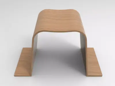 Puhhe Stool Low-poly 3D model