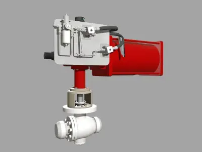 One Side Extended Bonnet Low-poly 3D model