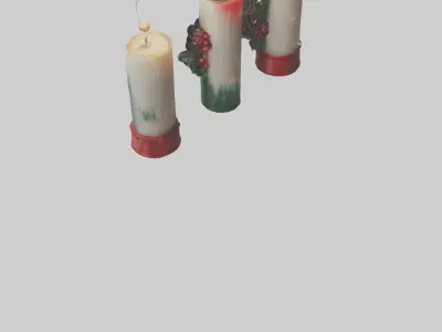 Christmas Candles model 3D model