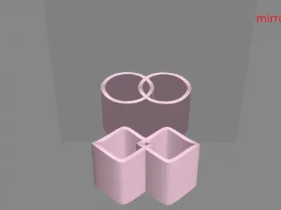 Ambiguous Cylinder Illusion 3d-printable 3D print model