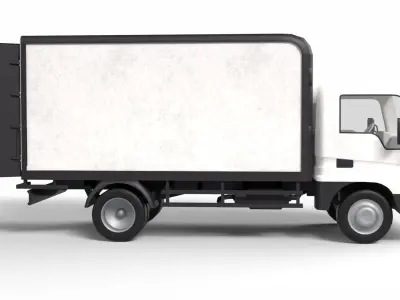 Truck Vehicle Gameready Low-poly 3D model