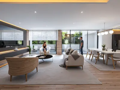 Modern House 3D Model - Interior and Exterior Included 3D model