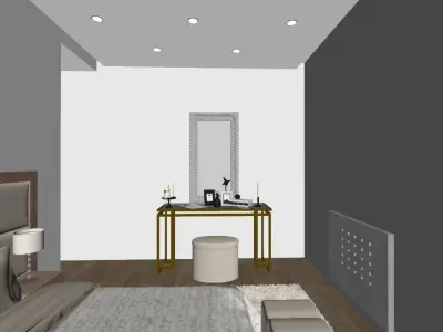 bedroom parents modern N1 3D model