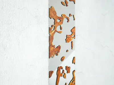 Teak Root Mirror 3 3D model