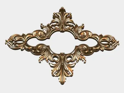 Carved decor for cnc 63 3D model