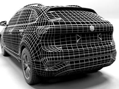 VW TAIGO 2021 Low-poly 3D model