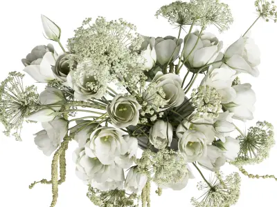 Flower In Vase 59 3D model