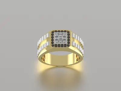 Luxury man Rolex design diamond ring model ror0007 3D print model