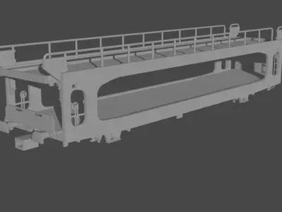 H0 1-87 scale TA 260 car carrying wagon 3D print model