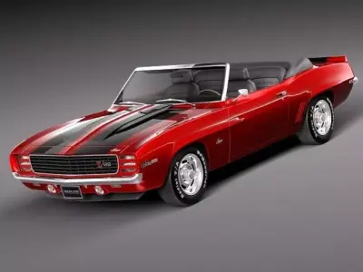 Chevrolet Camaro Z28 Convertible CG 1969 3D model