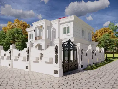 2 Floor Luxury House Design Full Interior  3D model