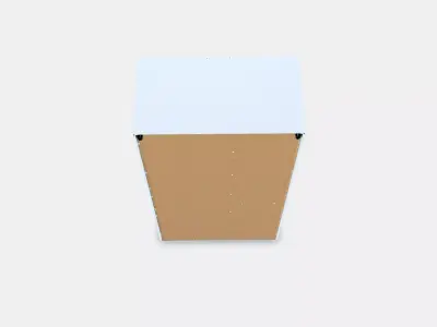 VIHALS wardrobe with 2 doors Low-poly 3D model