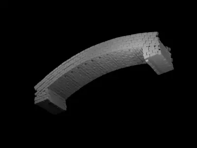 Stone Arch Bridge 3D model
