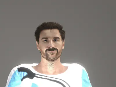 Lionel Messi 3D model