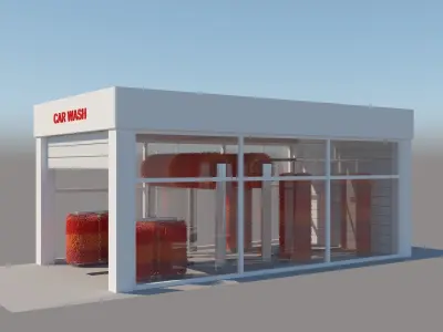 Tunnel Car Wash 3D model