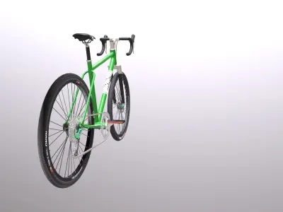 Bicycle Low-poly 3D model by udayk - Low-poly