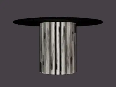 Kopparbo Dining Table Around 130 Cm Low-poly 3D model