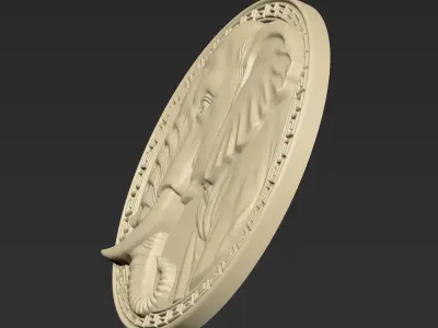 Elephant Pendant A67 3D print model