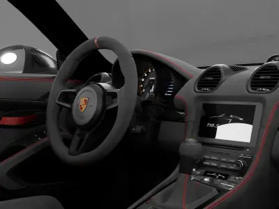 porsche 718 spyder rs Low-poly 3D model