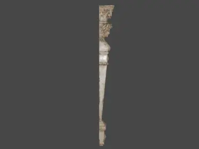Decorative Statue Pillar 3D model 3D model