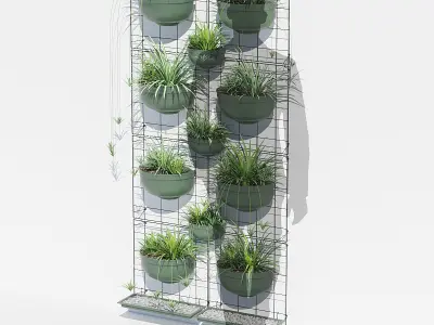 Painel jardim vertical 3D model