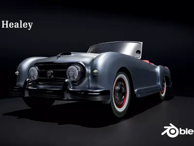 Nash Healy 1952 3D model