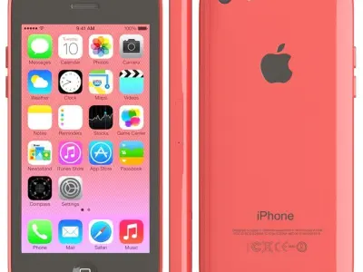 Apple iPhone 5c pink 3D model