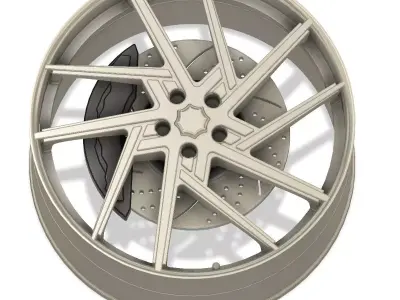 3d printable RZ-103 Lexani wheels 3D print model