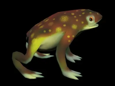 CANE TOAD Low-poly 3D model