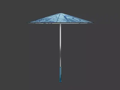 umbrella sword model Low-poly 3D model