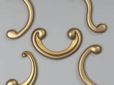 Scroll 01 Low-poly 3D model