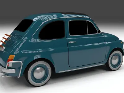 Fiat 500L Luxe 1968 HDRI 3D model