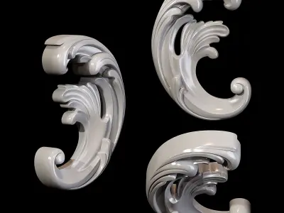 Classic carved 117 3D model