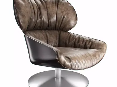 Tabano Chair Leather 3D model
