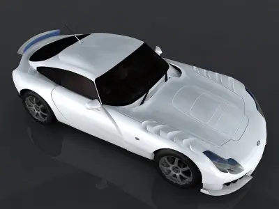 TVR Sagaris Low-poly 3D model