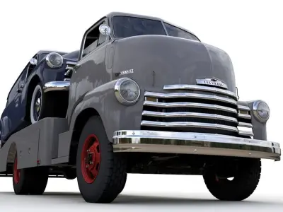 CHEVY COE TOW TRUCK 1949 and 3100 PANEL TRUCK 1951 3D model