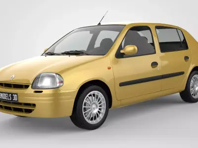 Renault Clio 2 Phase 1 Sedan 3D model