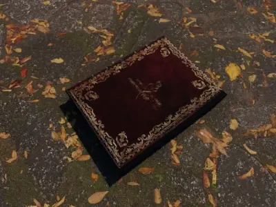 Old book Free low-poly 3D model