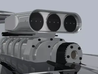 Dodge Charge Dom Low-poly 3D model