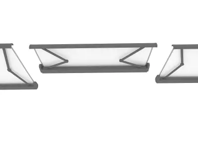 wrought iron design 3D model Low-poly 3D model