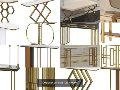 Designer console 3D Model Collection