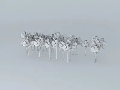 Hotel Sofitel palm trees Free 3D model